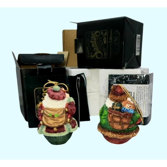 Santas Through The Decades 1930 & 1950 Vtg Box Collectible Christmas Figurines - Picture 3 of 12